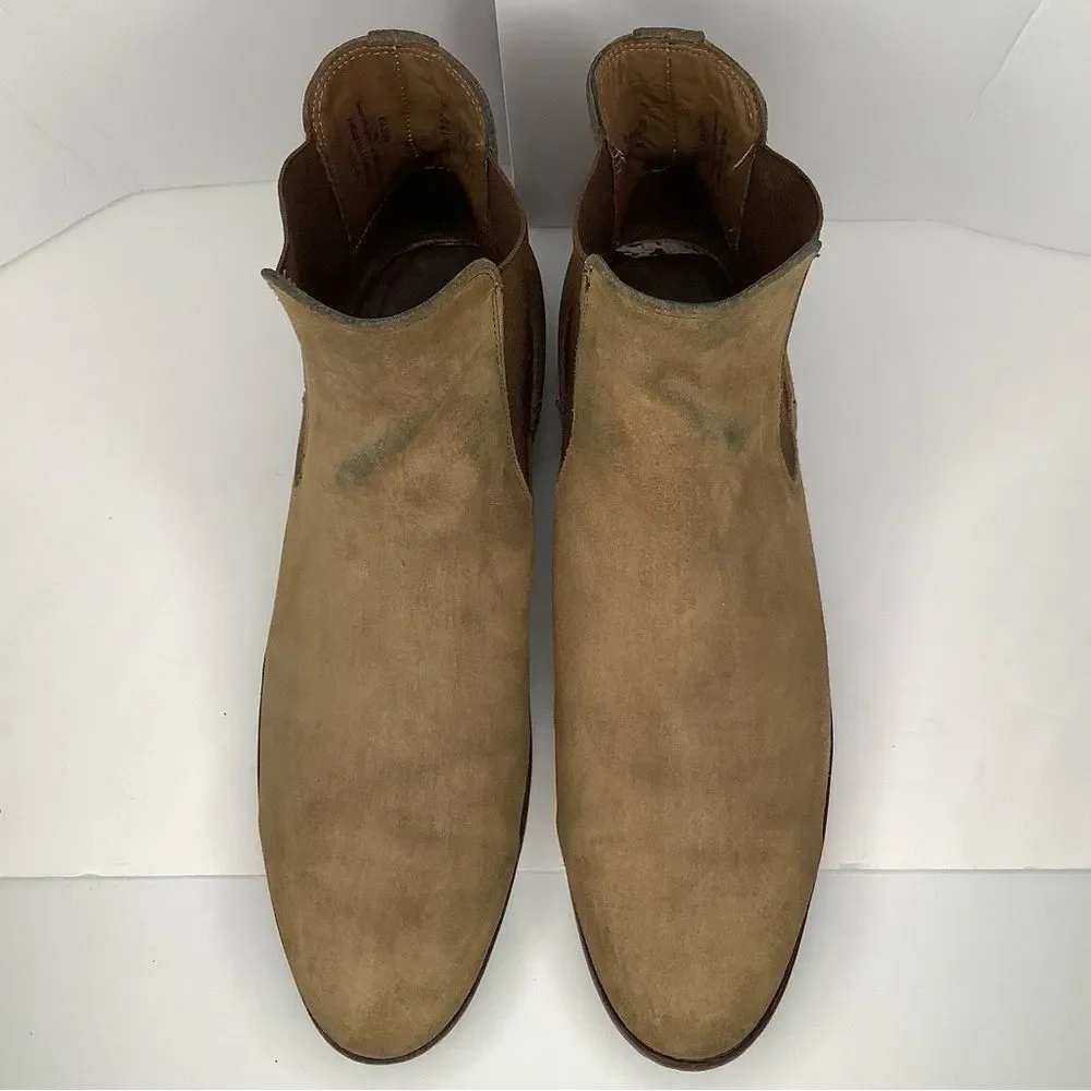 Thursday Cavalier Brown Suede Slip On Men’s Chelsea Boots Sz 12 Southwestern